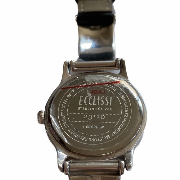 Ecclissi Sterling Silver 925 Turquoise Tone Watch - Picture 3 of 14